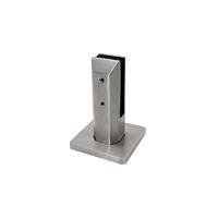 Satin Square Glass Railing Spigots for Outdoor
